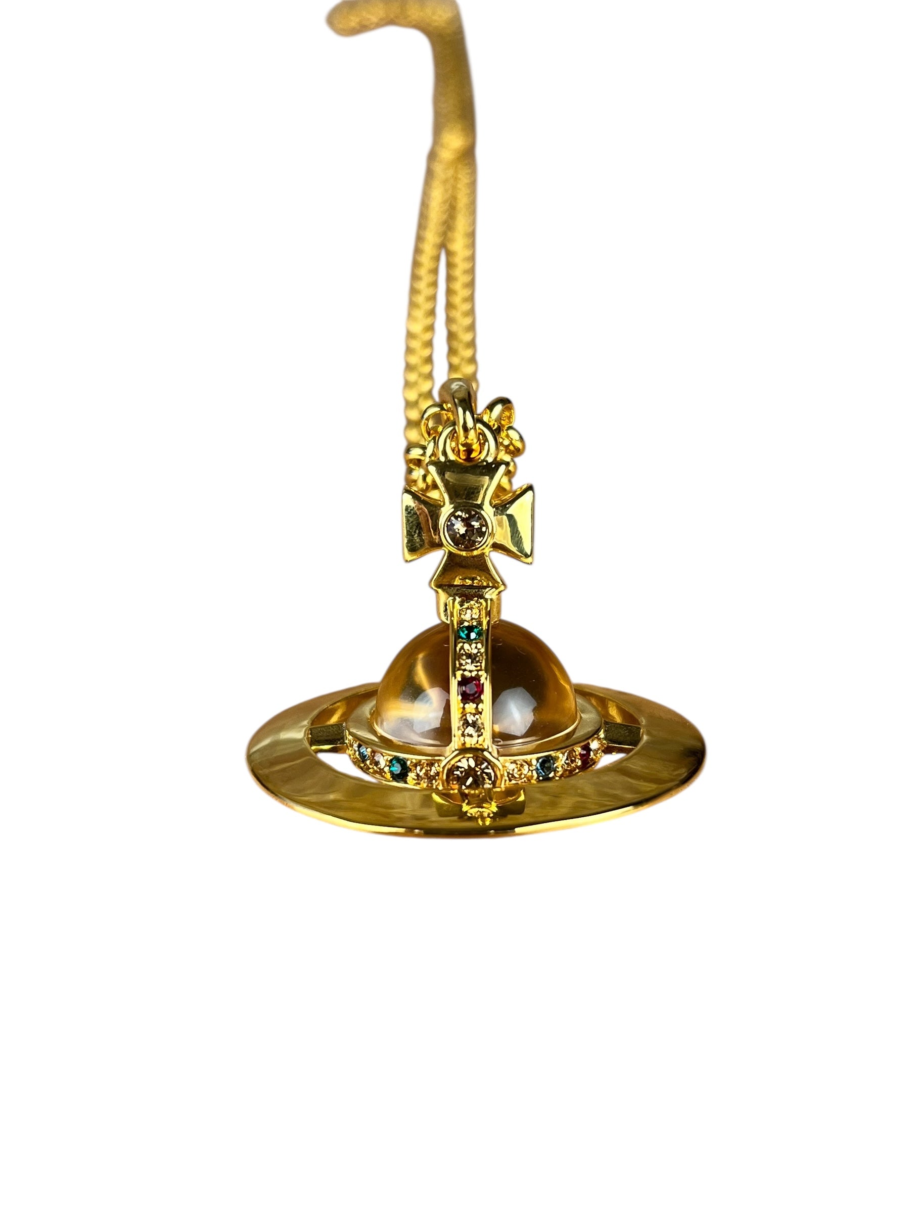 Vivienne Westwood Gold 3D Orb Necklace