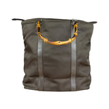 Gucci Nylon Bamboo Top Handle Bag