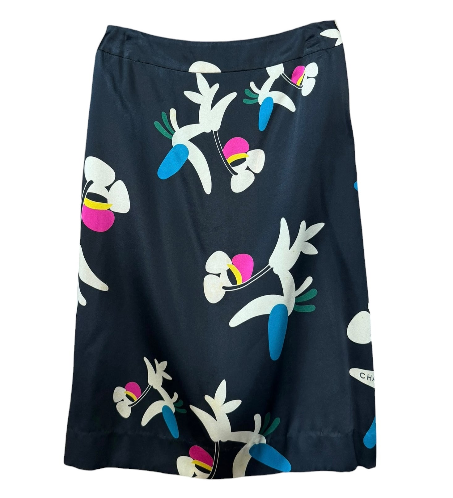 Chanel Vintage Karl Lagerfeld Spring/Summer 2000-00T Collection Silk Skirt