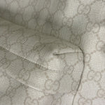 Gucci White Leather GG Green/Red Stripe Backpack