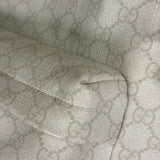 Gucci White Leather GG Green/Red Stripe Backpack