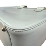 Burberry White Leather Multi-Pocket Handbag