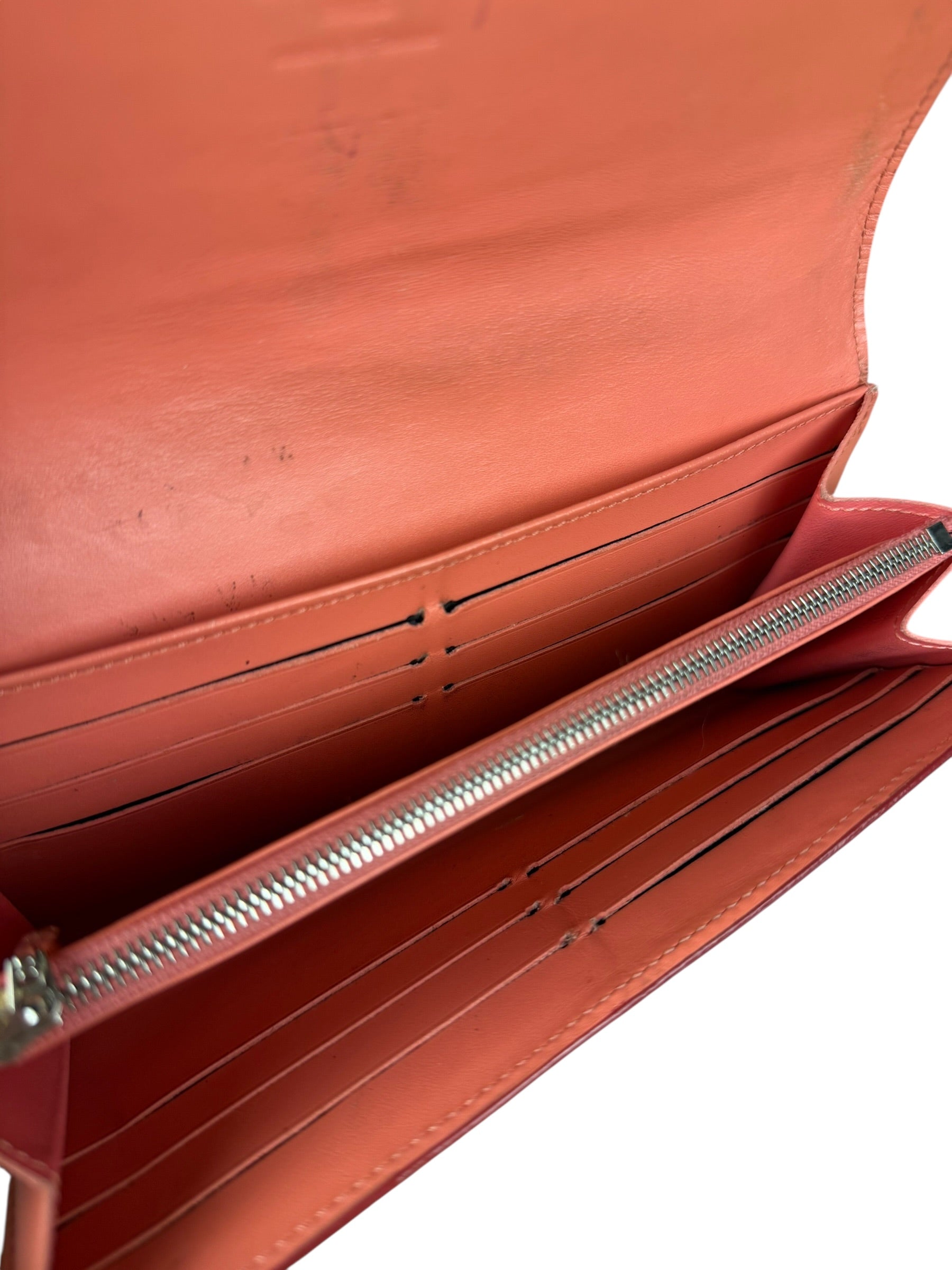 Louis Vuitton Monogram Vernis Striped Long Wallet