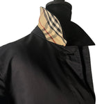 Burberry Black Button Up Coat