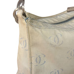 Chanel Light Washed Denim CC Canvas Logo Shoulder Bag 2002