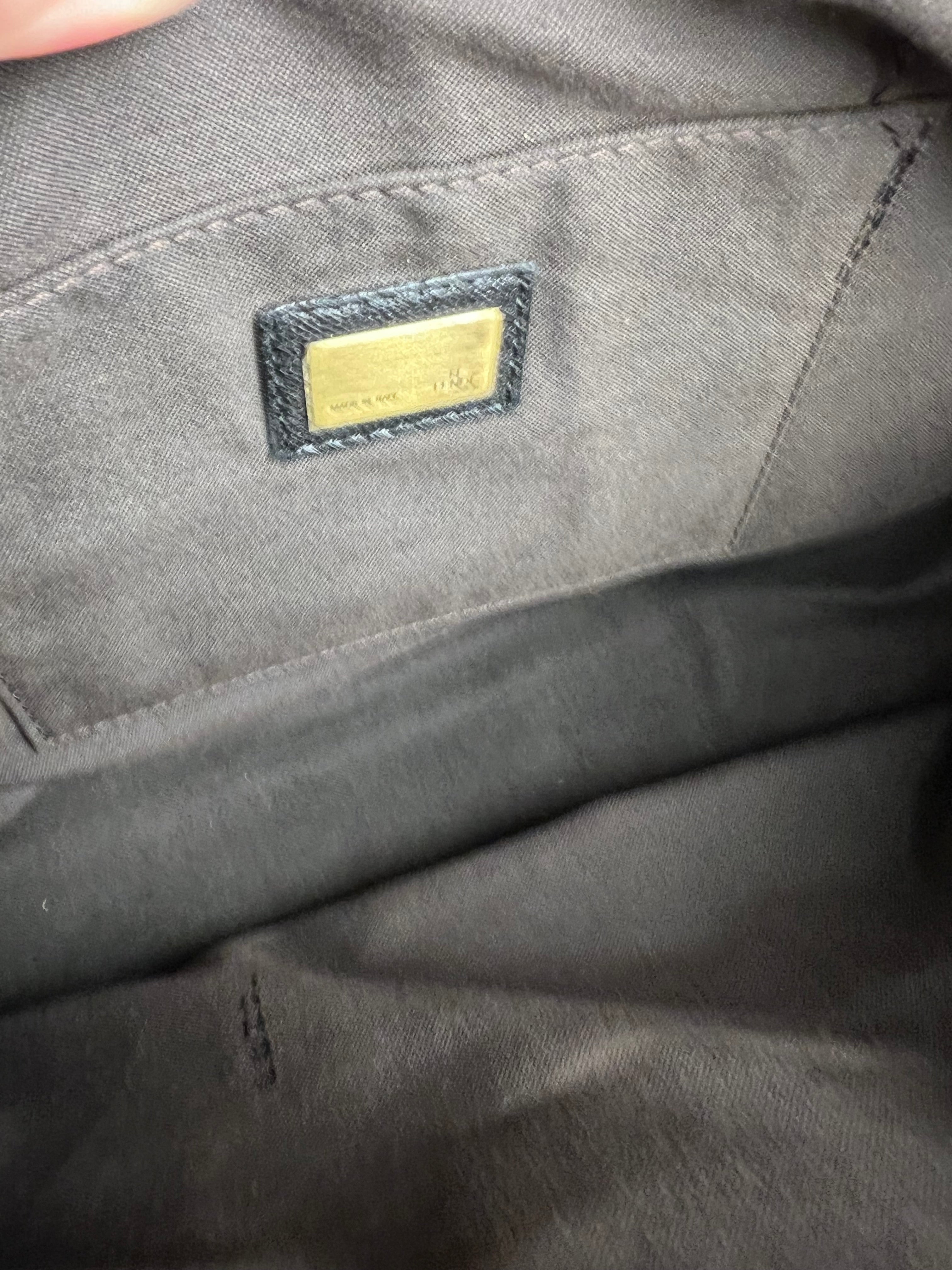Fendi B Biz Black Leather Shoulder Bag