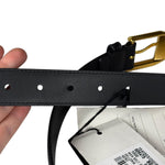 Gucci Black Leather Belt