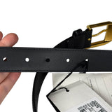 Gucci Black Leather Belt