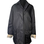 Burberry Black Button Up Coat