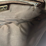 Fendi Leather-Trimmed Beaded Baguette Light Pink