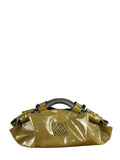 Loewe Anagram Patent Olive Leather Top Handle Bag