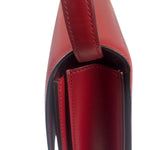 Celine Red Leather Box Crossbody Bag