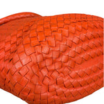 Bottega Veneta Sunset Orange Intrecciato Leather Hobo Tote
