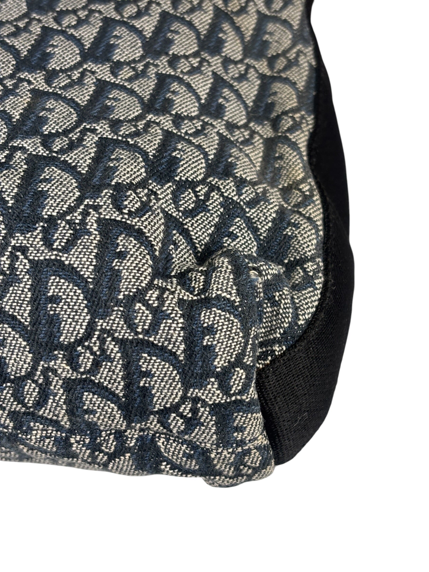 Christian Dior Vintage Blue/Black Trotter Messenger Bag