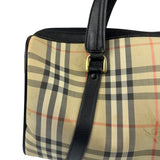 Burberry Vintage Haymarket House Small Boston Bag