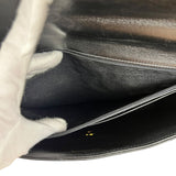 Chanel CC Black Patent Quilted Flap Briefcase Handbag '95
