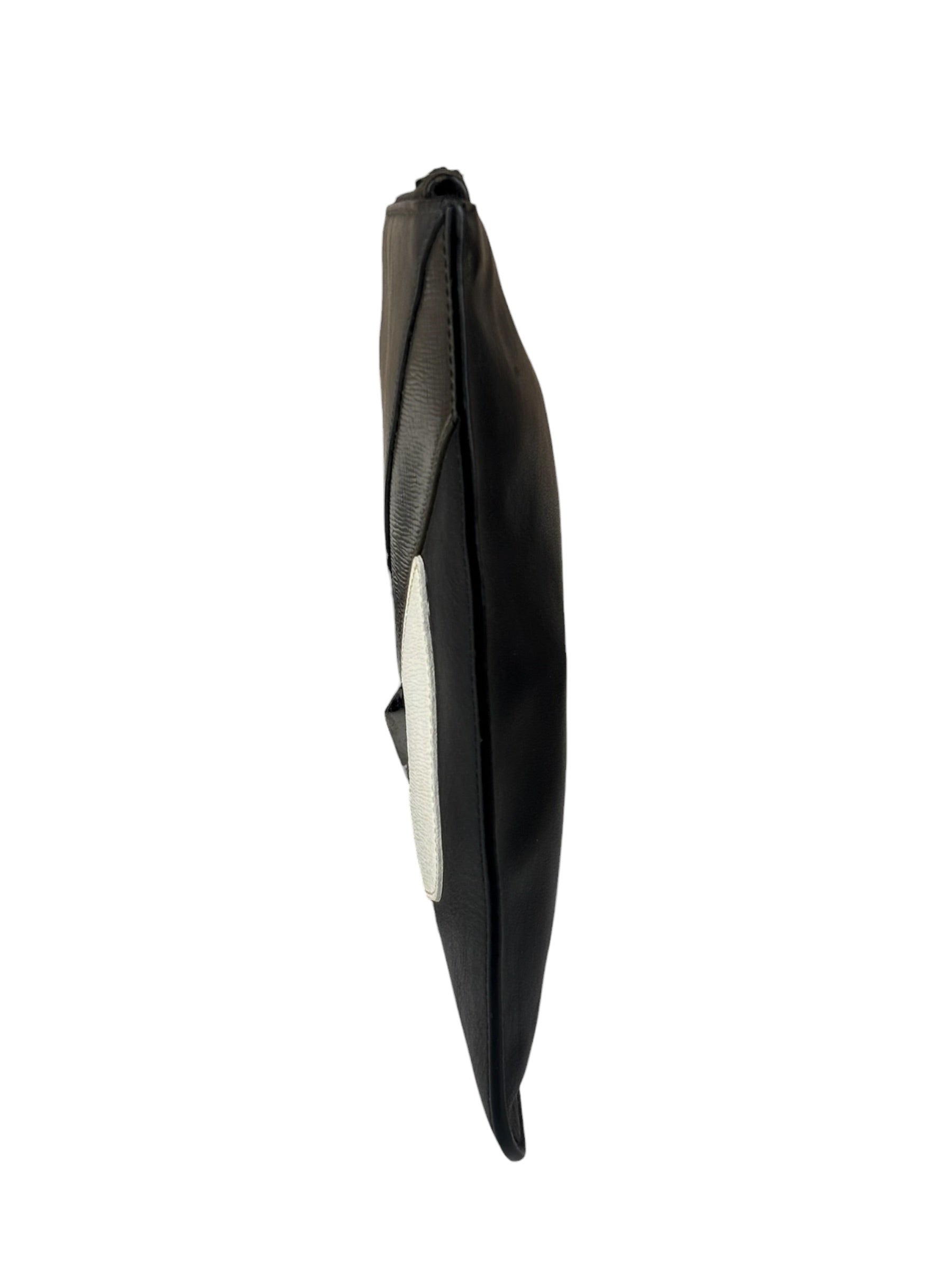Fendi Black/Grey/White Monster Bag Bugs Eye Pouch