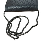 Chanel Black Quilted Lambskin Boy Flap Wallet On Chain 2014