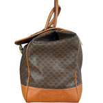 Celine Vintage Macadam Coated Canvas Weekender Travel Bag