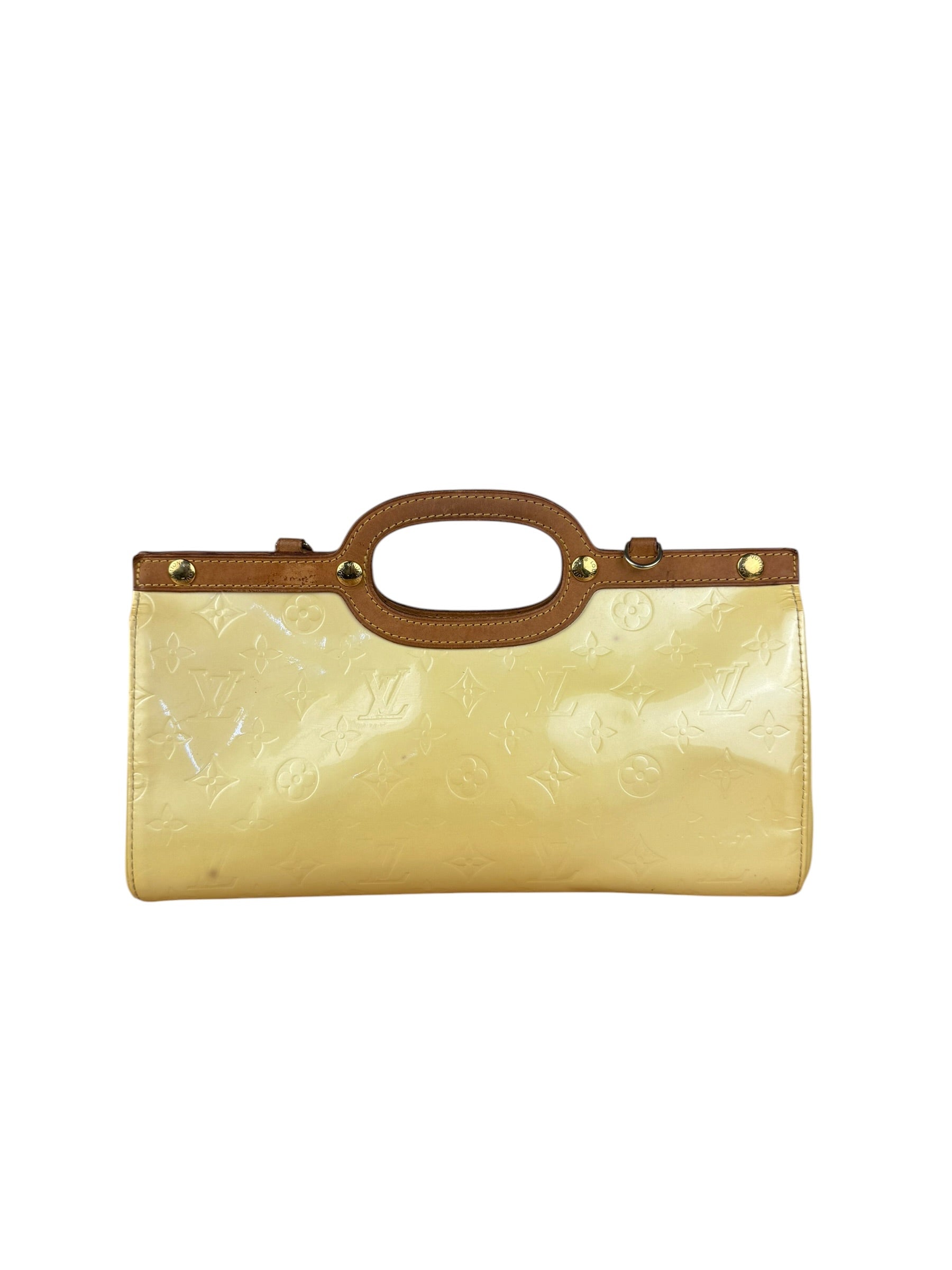 Louis Vuitton Yellow Monogram Vernis Roxbury Drive 2Way Handbag