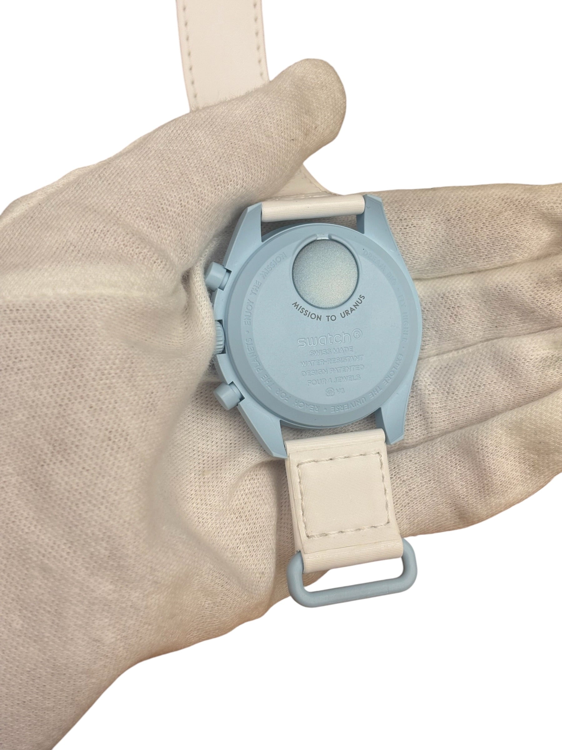 Omega X Swatch Baby Blue Speedmaster