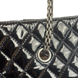 Chanel Black Patent Leather 2.55 Reissue Tote Bag 2010