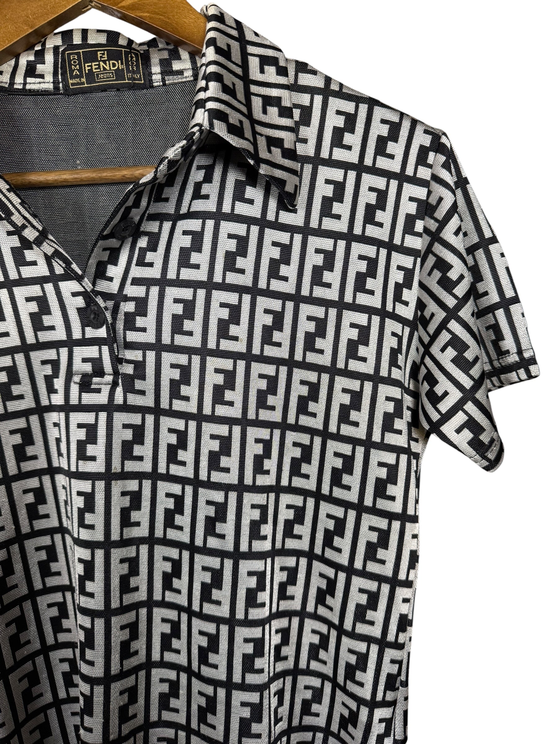 Fendi FF Logo Vintage Polo Shirt