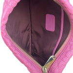Christian Dior Fuchsia Leather  Flat Pouch