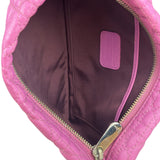 Christian Dior Fuchsia Leather  Flat Pouch