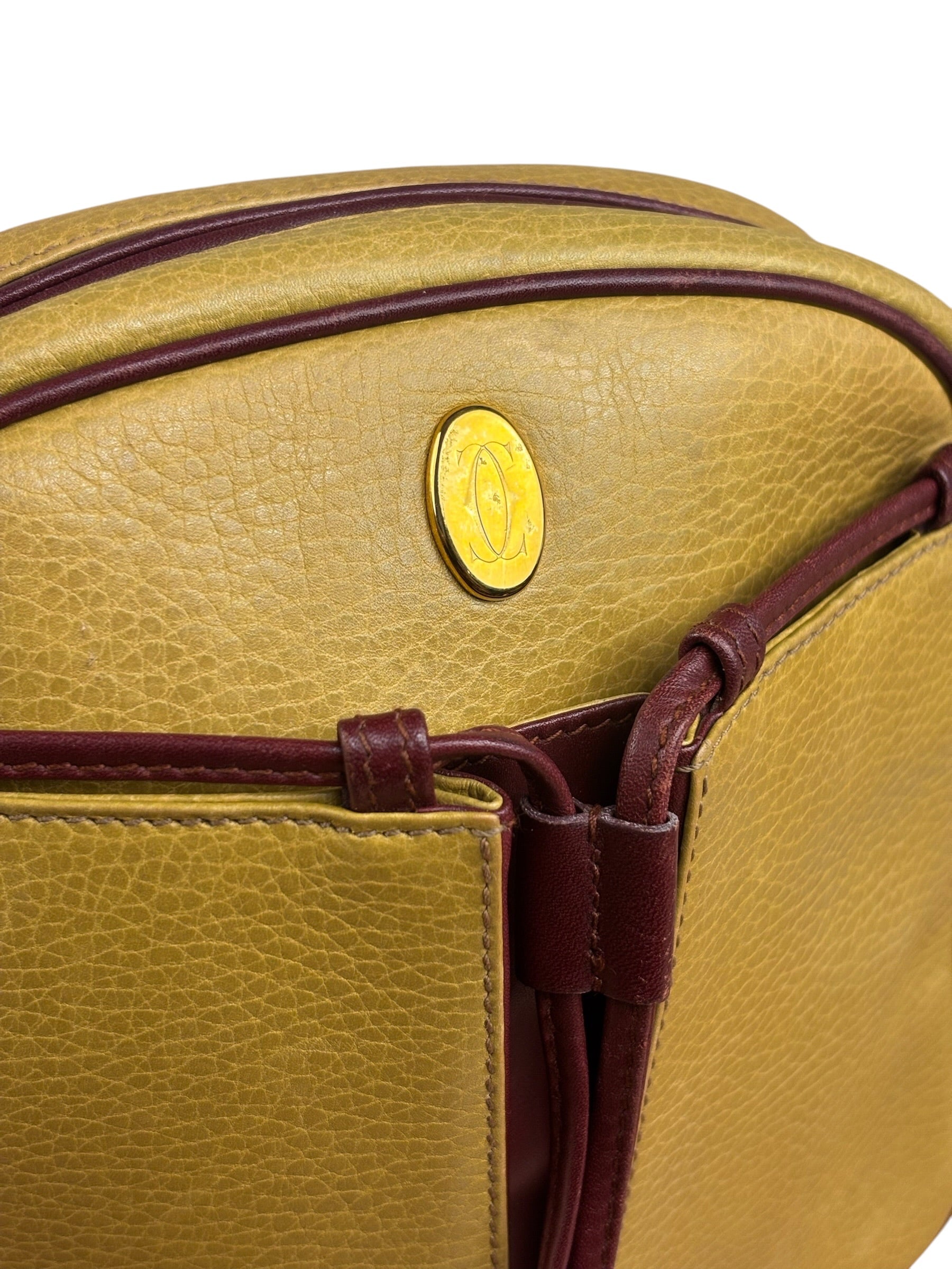 Cartier Vintage Leather Crossbody Camera Bag