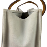 Hermes Beige/Brown Leather Trim Cabalicol Tote