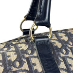 Christian Dior Vintage Navy Blue Trotter Boston Bag