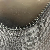 Gucci Vintage Black Ribbed Bamboo Top Handle Bag