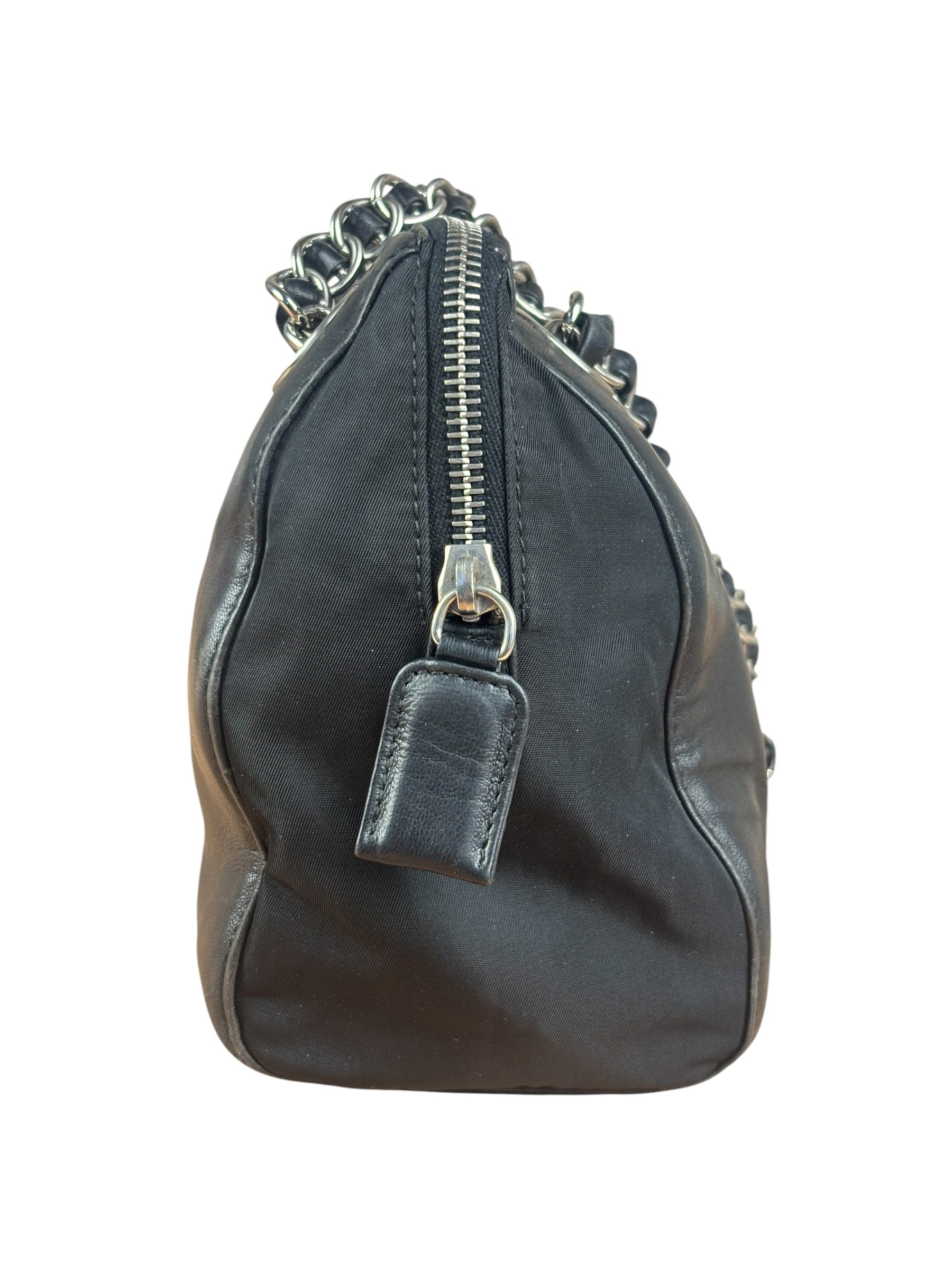 Prada Vintage Nappa Leather Chain Shoulder Bag