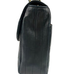 Chanel Black Quilted Lambskin Half Moon Flap 1989