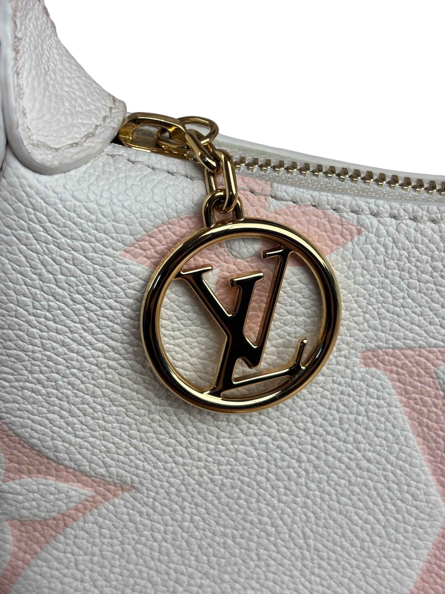 Louis Vuitton White Leather Monogram Moon Empreinte Pochette