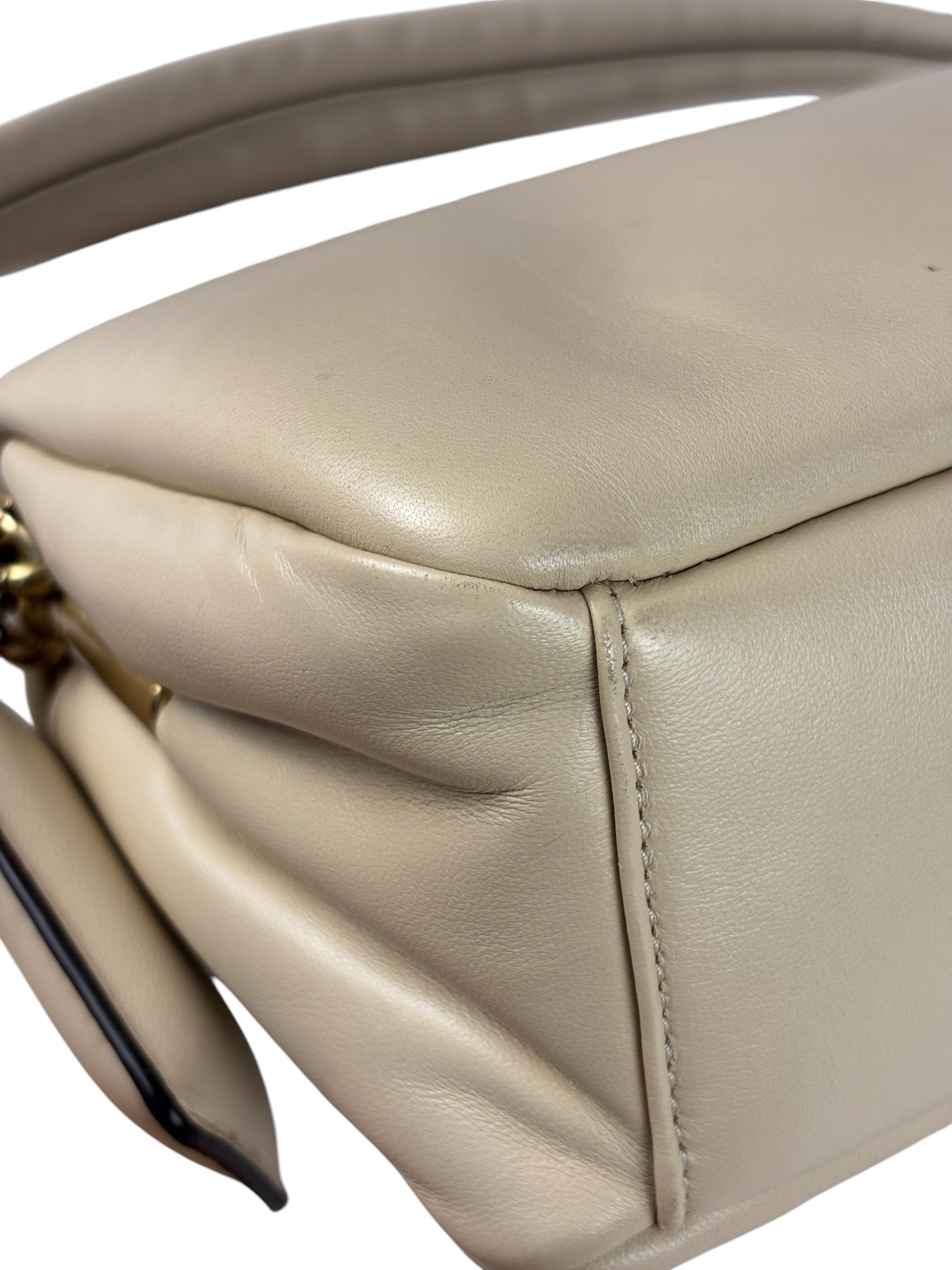 Coach Beige Leather Pillow Tabby 26 Shoulder Bag