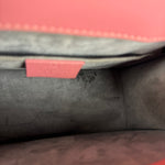 Gucci Sylvie Pink Mini Satin Embellished 2Way Handbag