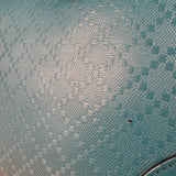 Gucci Diamante Bright Blue Leather Top Handle Bag