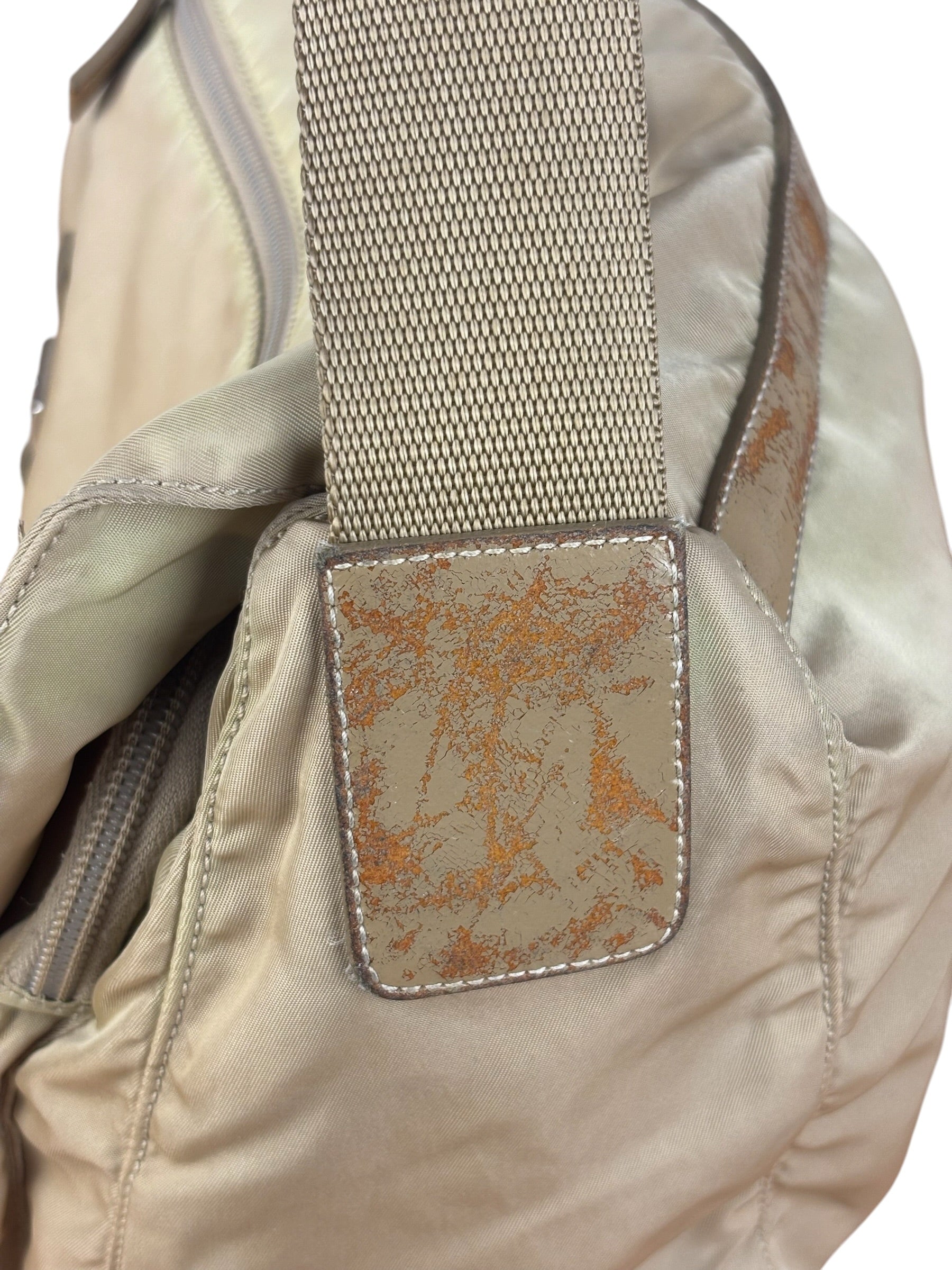 Prada Khaki Tessuto Nylon Messenger