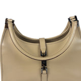 Gucci Beige Leather Piston Lock Jackie Hobo Bag