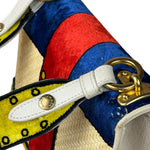 Prada Multicolor Velvet/Leather Trim Trompe L'oeil Cahier Crossbody Bag
