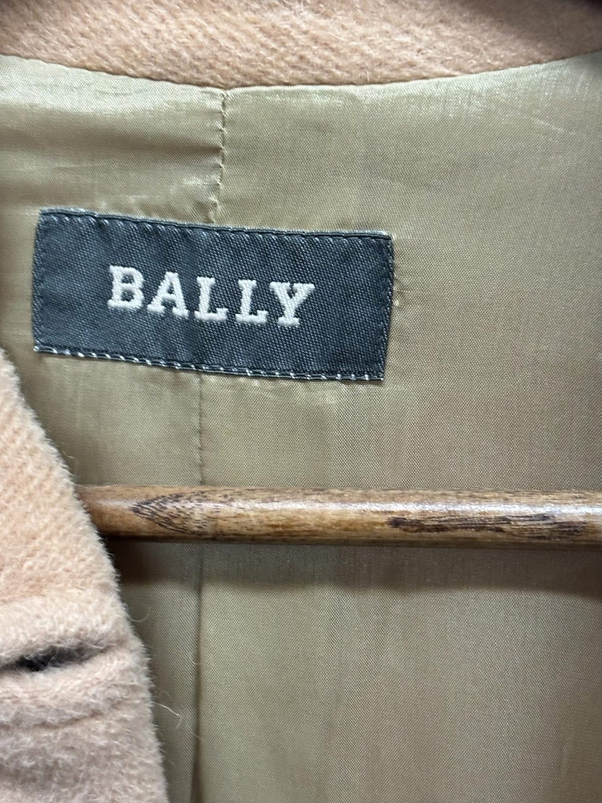 Bally Vintage Light Brown Wool Trench Coat