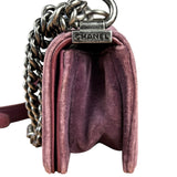 Chanel Purple Velvet Mini Boy Bag 2013