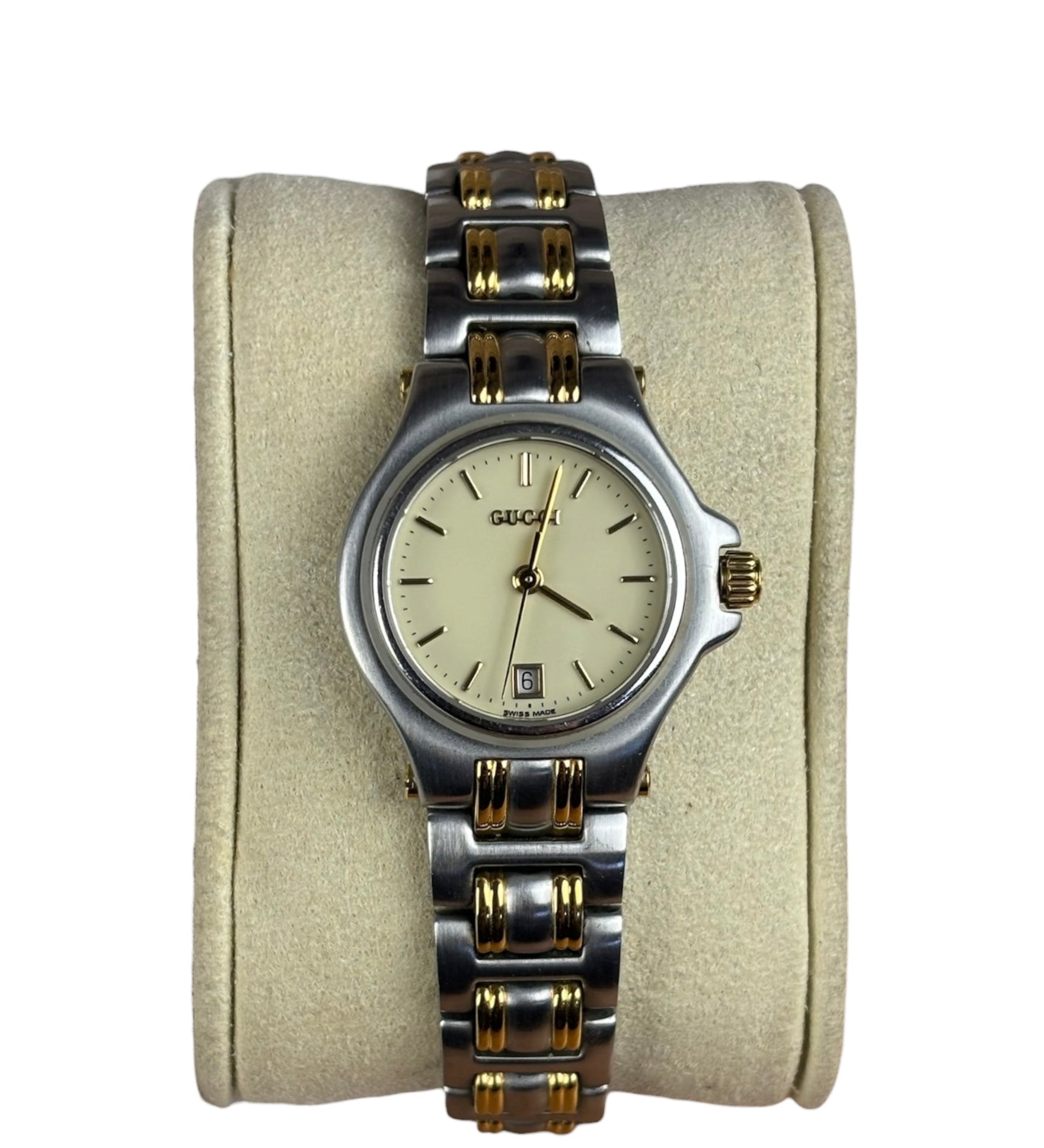 Gucci Vintage Champage-Gold Face Two-Tone Stainless Steel Watch 9040L