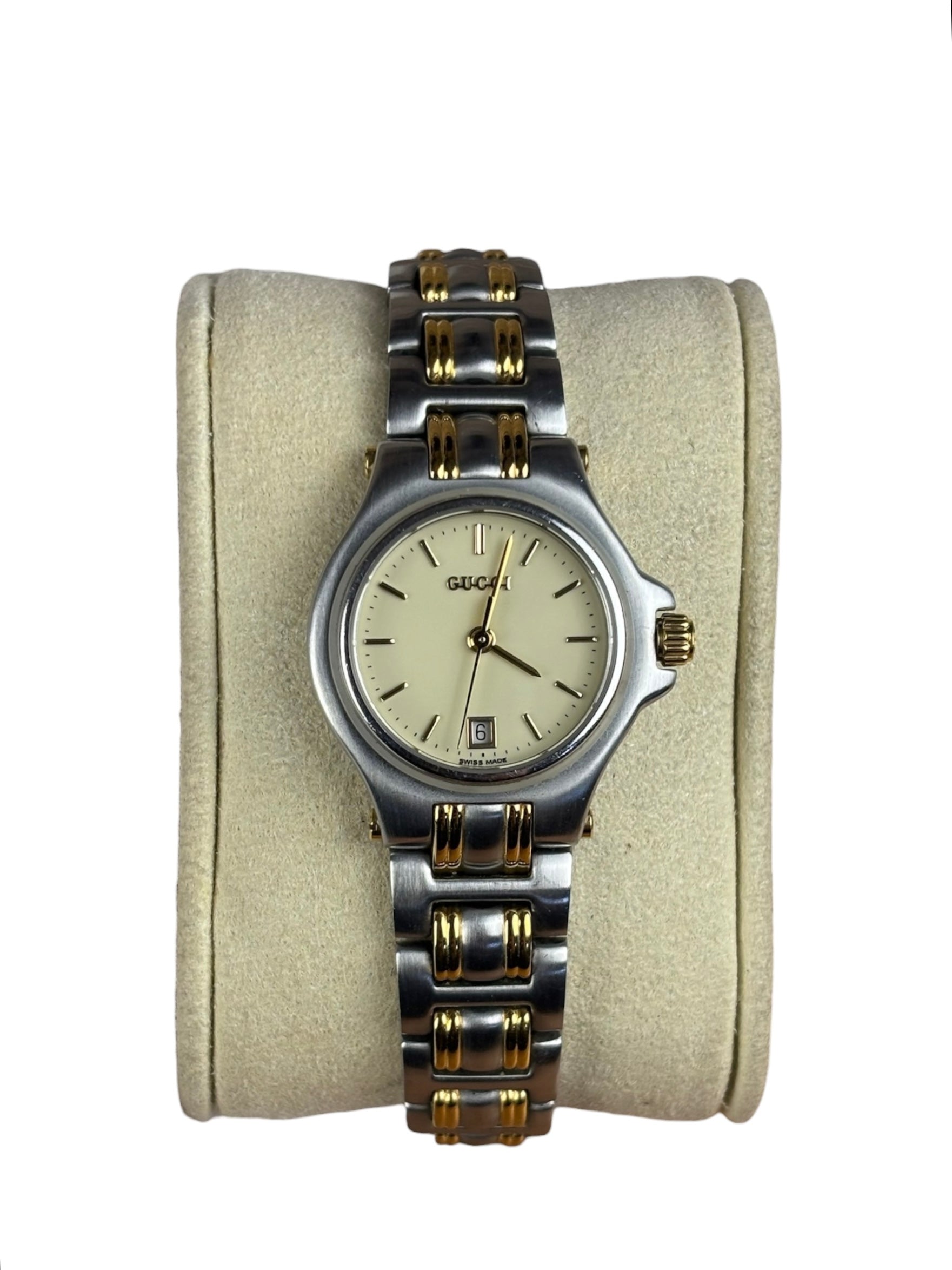 Gucci Vintage Champage-Gold Face Two-Tone Stainless Steel Watch 9040L
