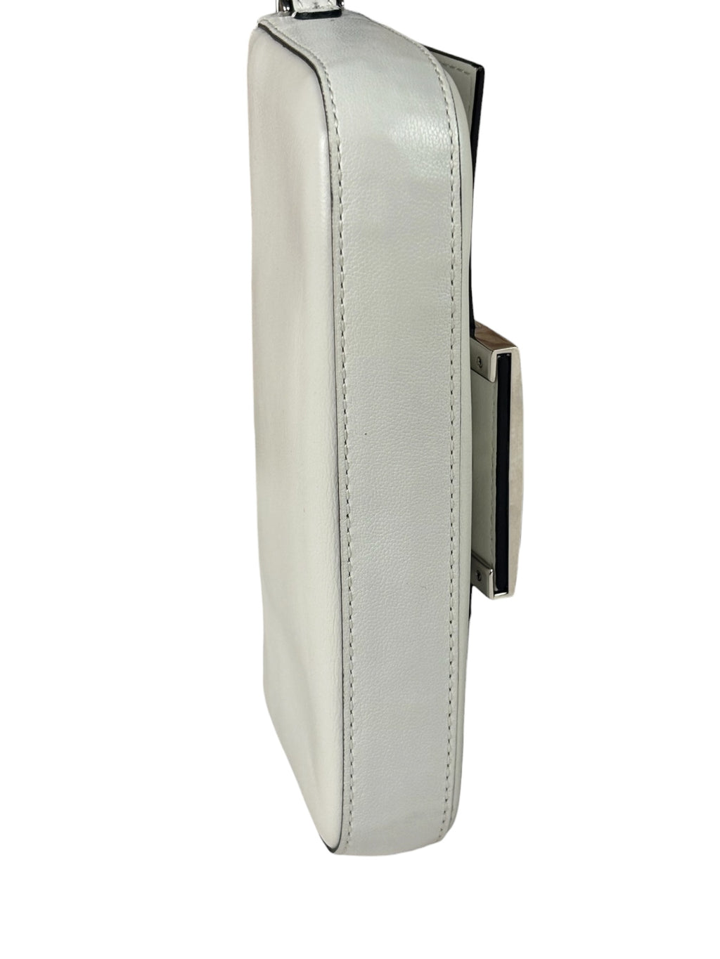 Fendi x Marc Jacobs White Leather Mini Baguette