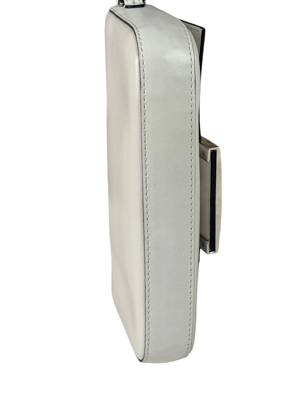 Fendi x Marc Jacobs White Leather Mini Baguette