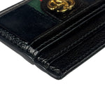 Gucci Black Patent Leather Ophidia Card Case