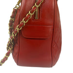 Chanel Red Quilted Leather Camera Bag 2012
